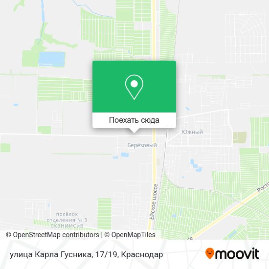 Карта улица Карла Гусника, 17/19