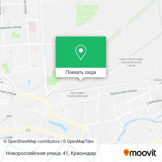 Карта Новороссийская улица, 41