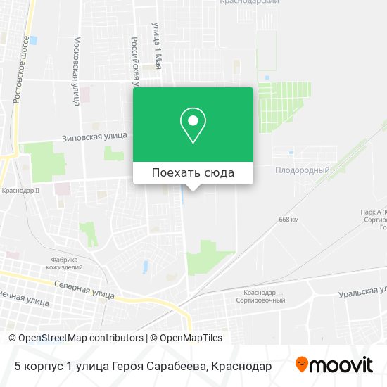 Карта 5 корпус 1 улица Героя Сарабеева