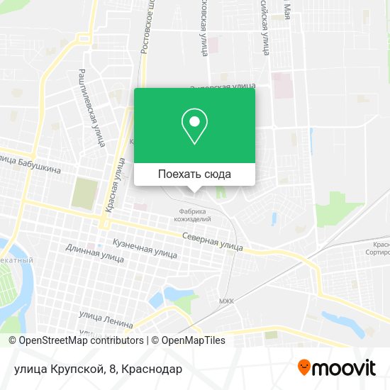 Карта улица Крупской, 8