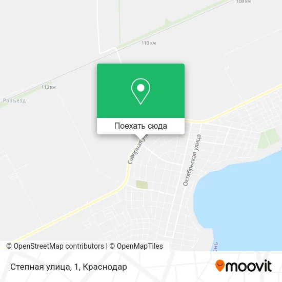 Карта Степная улица, 1