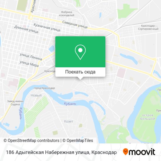 Карта 186 Адыгейская Набережная улица