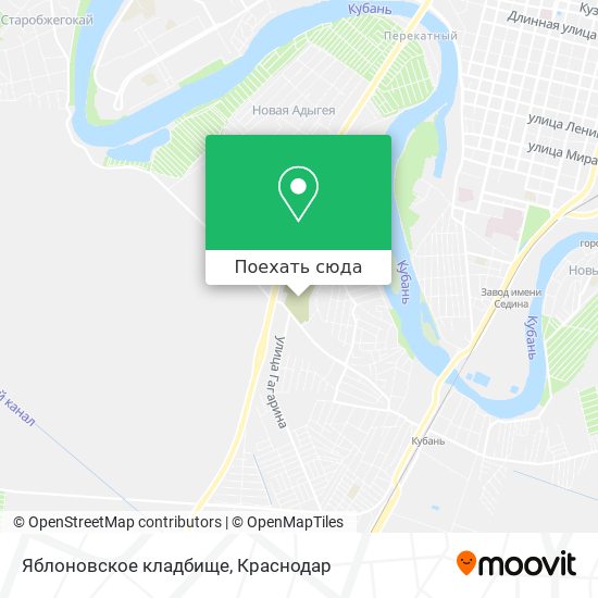 Карта Яблоновское кладбище