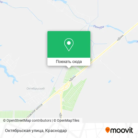 Карта Октябрьская улица