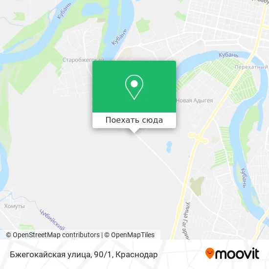 Карта Бжегокайская улица, 90/1