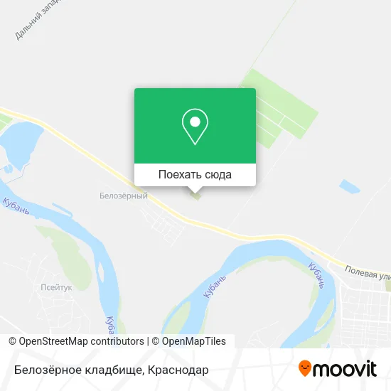 Карта Белозёрное кладбище