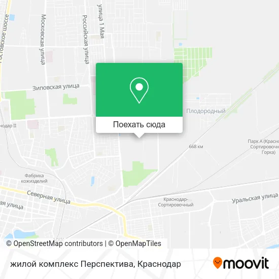Карта жилой комплекс Перспектива