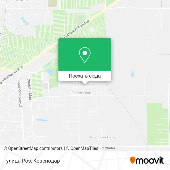 Карта улица Роз
