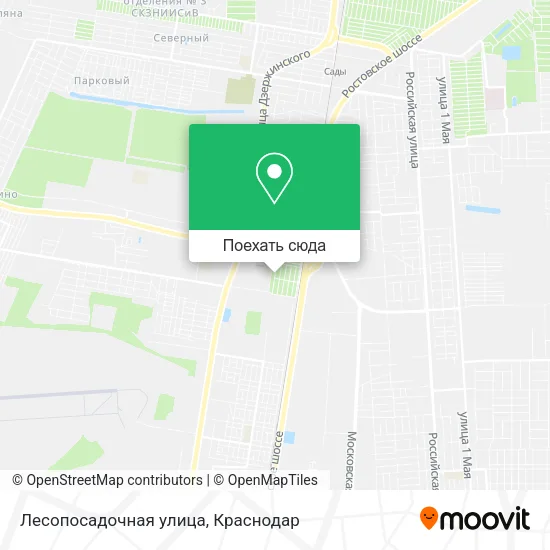 Карта Лесопосадочная улица