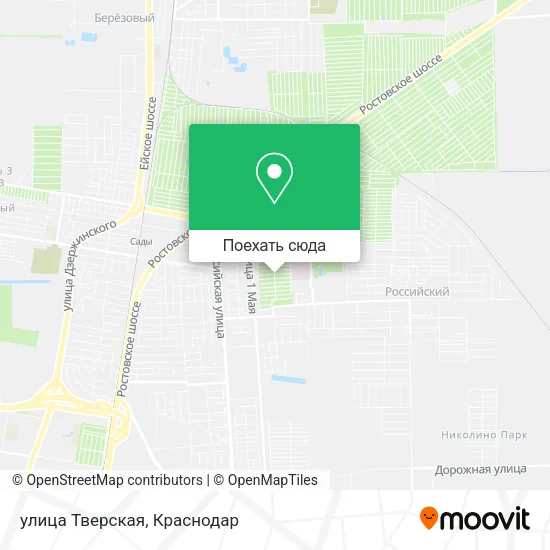 Карта улица Тверская