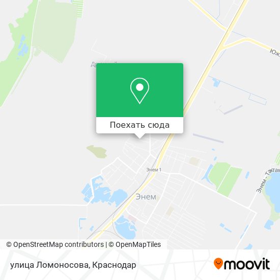 Карта улица Ломоносова
