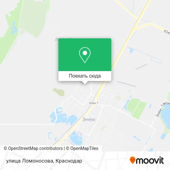 Карта улица Ломоносова