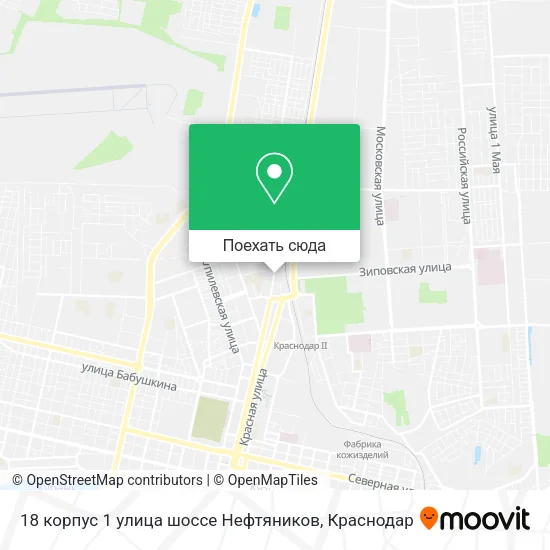 Карта 18 корпус 1 улица шоссе Нефтяников