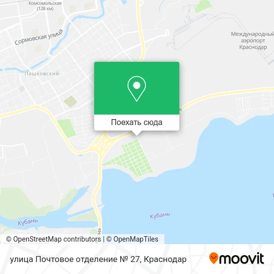 Карта улица Почтовое отделение № 27
