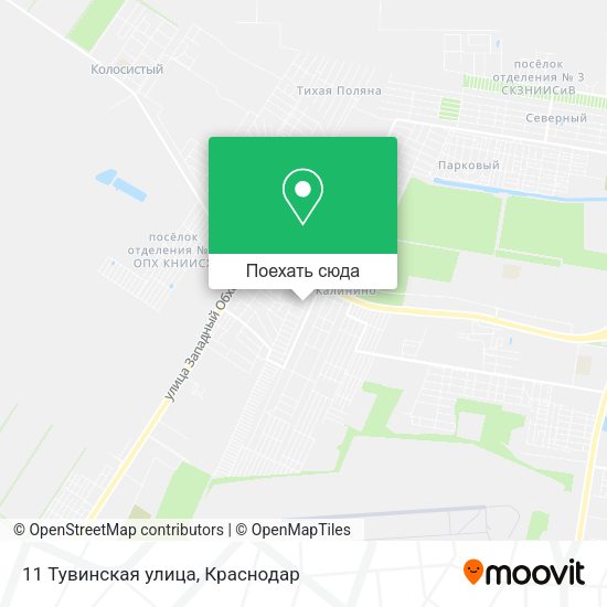 Карта 11 Тувинская улица