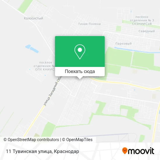 Карта 11 Тувинская улица