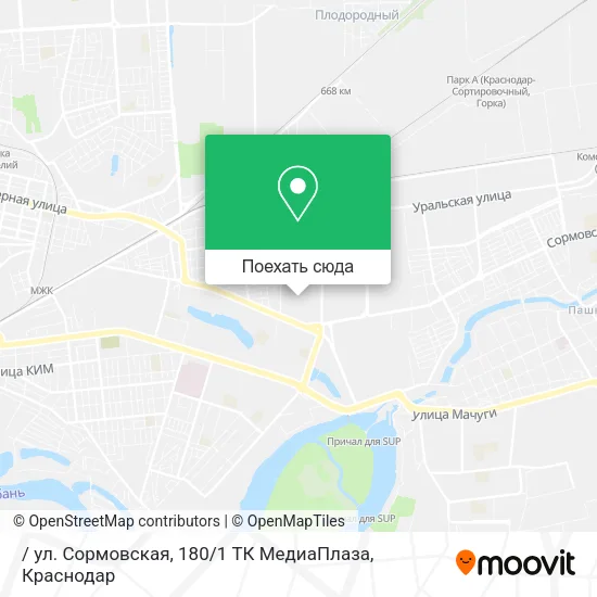 Карта / ул. Сормовская, 180 / 1 ТК МедиаПлаза