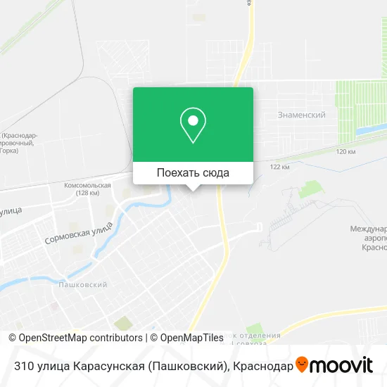 Карта 310 улица Карасунская (Пашковский)