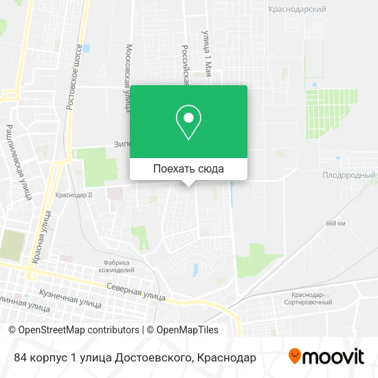 Карта 84 корпус 1 улица Достоевского