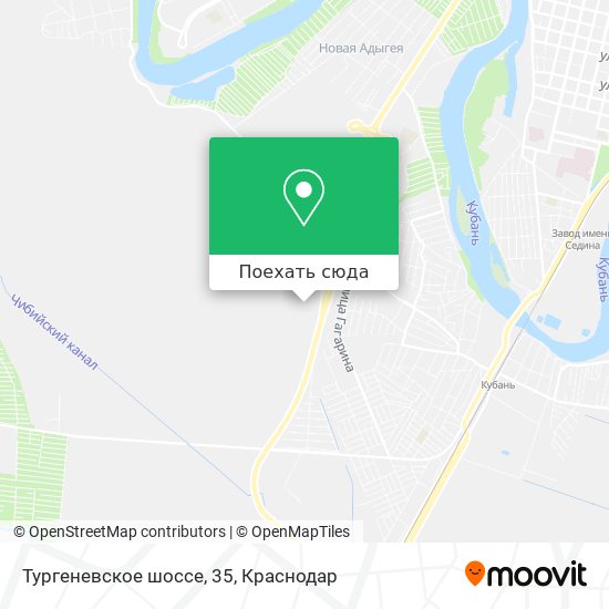 Карта Тургеневское шоссе, 35