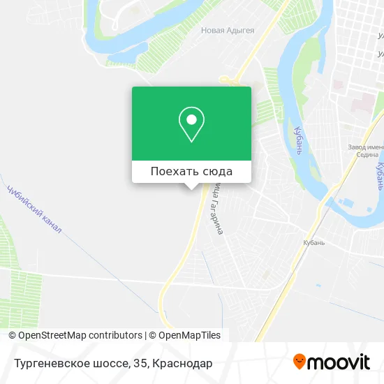 Карта Тургеневское шоссе, 35