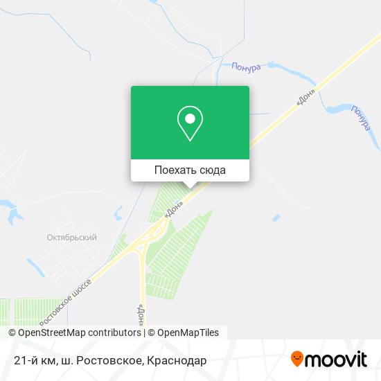 Карта 21-й км, ш. Ростовское