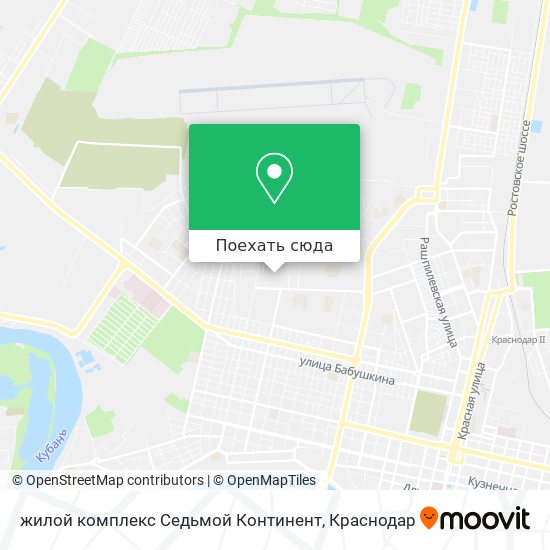 Карта жилой комплекс Седьмой Континент