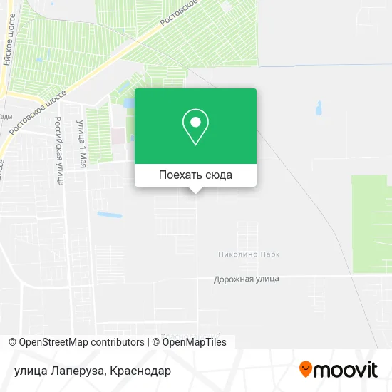 Карта улица Лаперуза