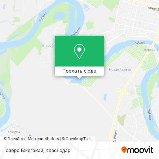 Карта озеро Бжегокай