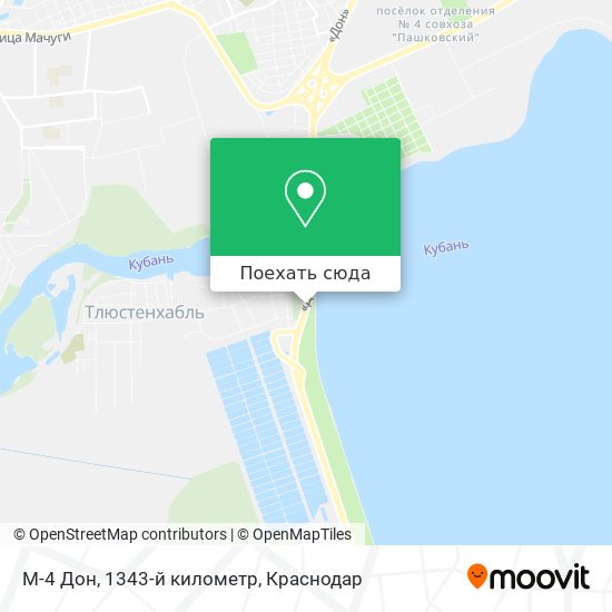 Карта М-4 Дон, 1343-й километр