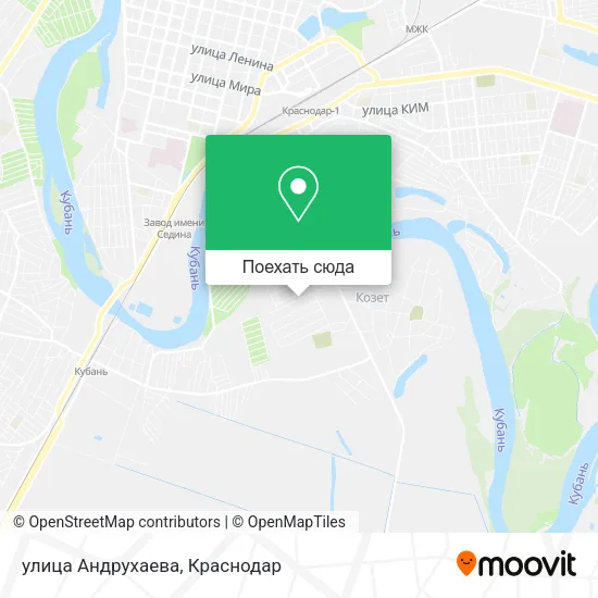 Карта улица Андрухаева