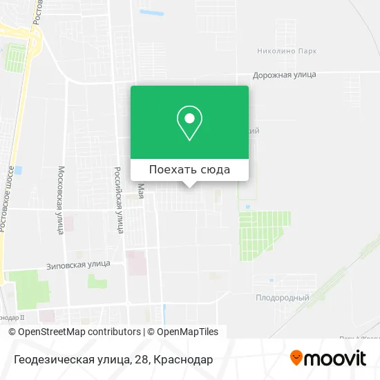 Карта Геодезическая улица, 28