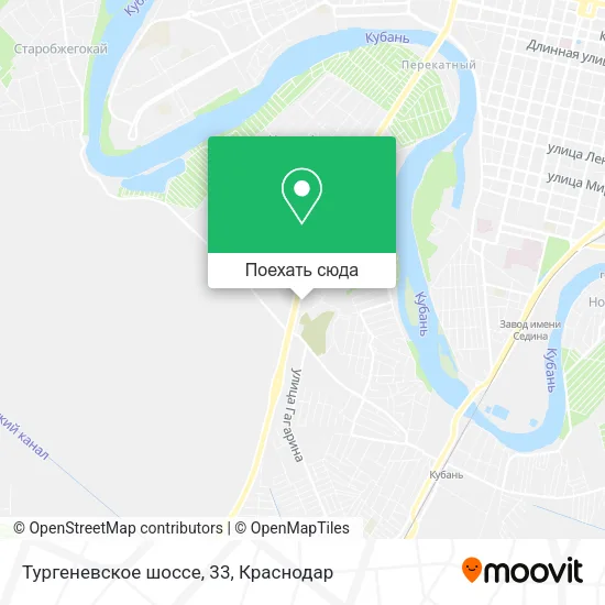 Карта Тургеневское шоссе, 33
