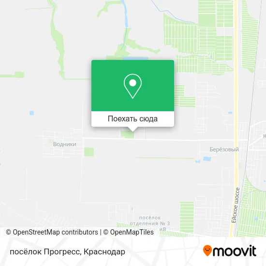 Карта посёлок Прогресс