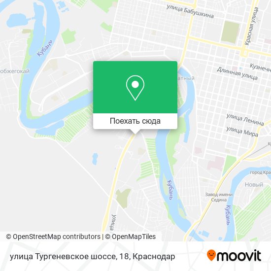 Карта улица Тургеневское шоссе, 18