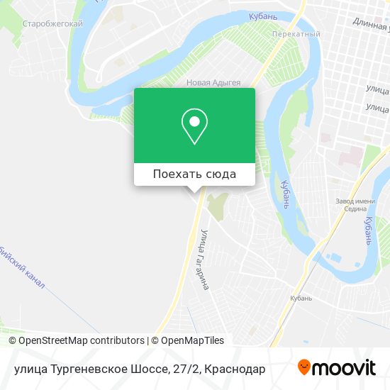 Карта улица Тургеневское Шоссе, 27/2