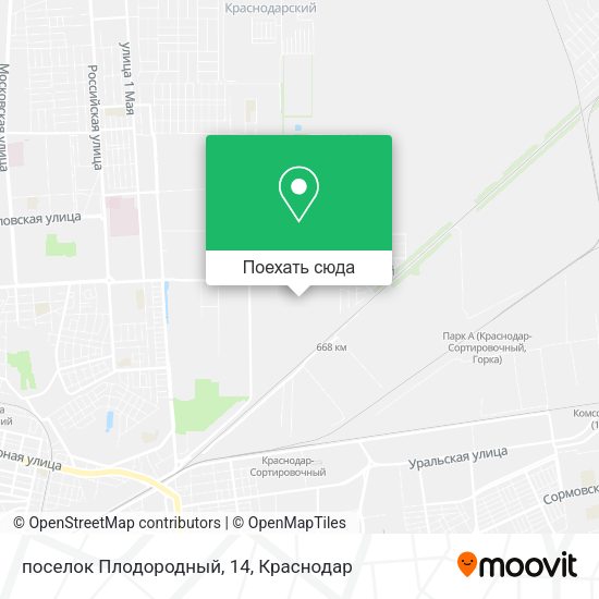 Карта поселок Плодородный, 14