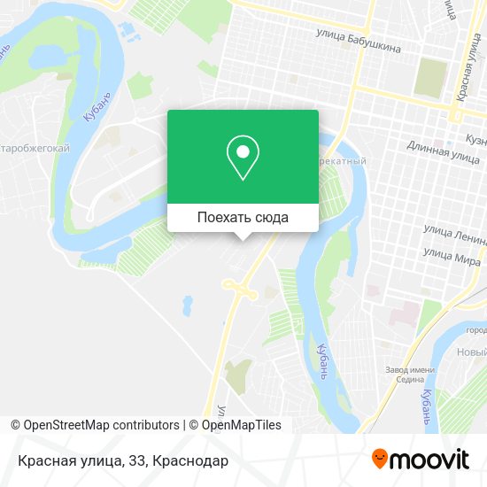 Карта Красная улица, 33