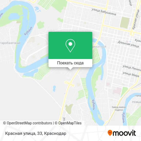 Карта Красная улица, 33