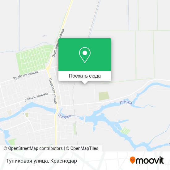 Карта Тупиковая улица