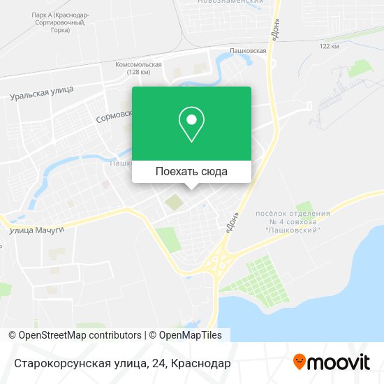 Карта Старокорсунская улица, 24