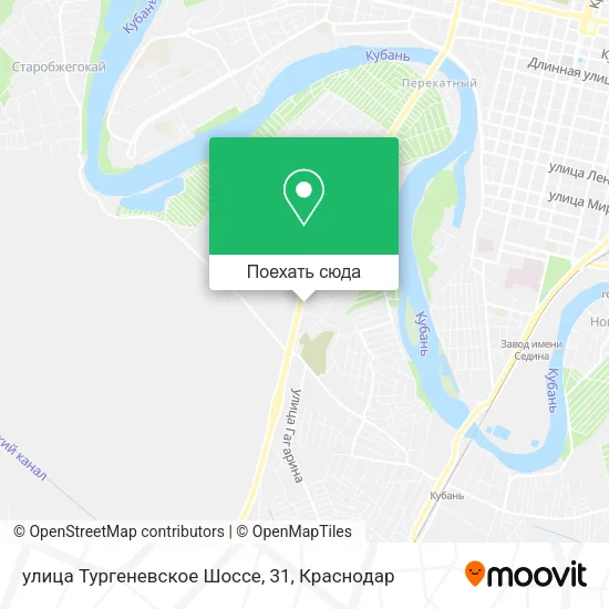 Карта улица Тургеневское Шоссе, 31