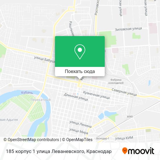 Карта 185 корпус 1 улица Леваневского