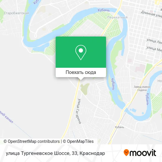 Карта улица Тургеневское Шоссе, 33