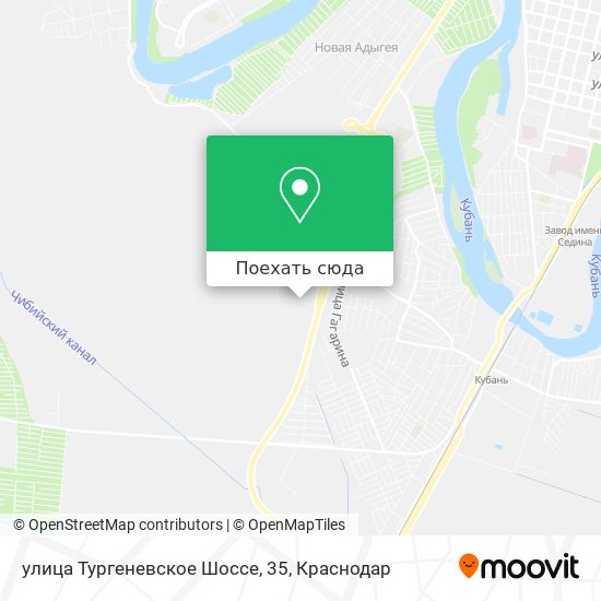 Карта улица Тургеневское Шоссе, 35