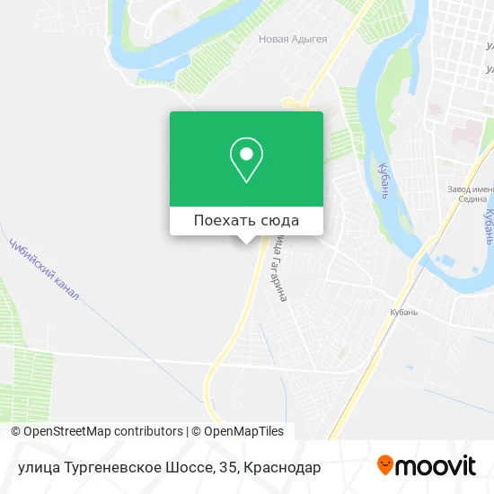 Карта улица Тургеневское Шоссе, 35
