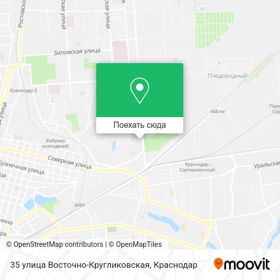 Карта 35 улица Восточно-Кругликовская