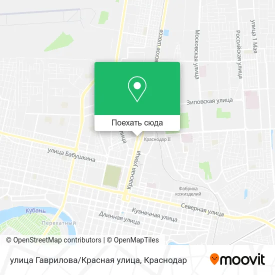 Карта улица Гаврилова/Красная улица