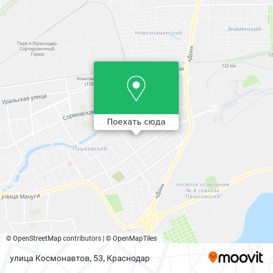 Карта улица Космонавтов, 53