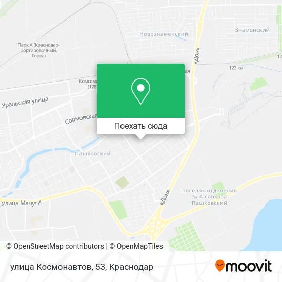 Карта улица Космонавтов, 53
